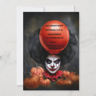 Einladung von Creepy Halloween