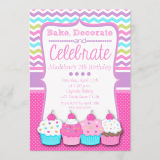 Einladung von Cupcake zum Geburtstag