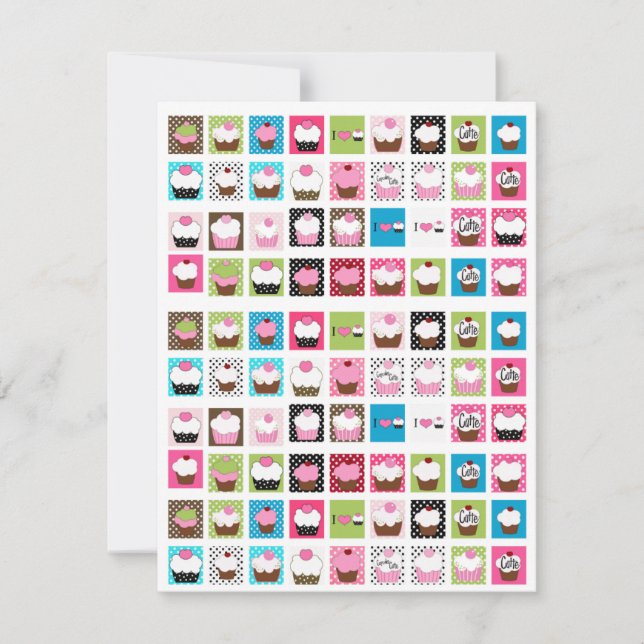 Einladung von Cupcakes ... ; ) SRF (Vorderseite)