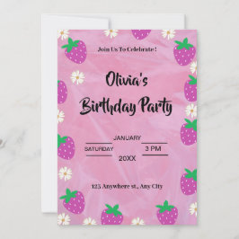 Einladung von Custom Birthday Party | Editierbare 