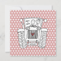 Einladung von Custom Country Wedding Traktor