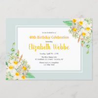Einladung von Daffodil Frame zum Geburtstag