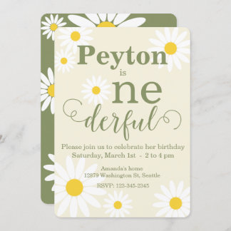 Einladung von Daisy First Birthday