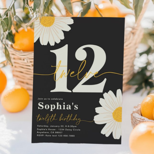 Einladung von Daisy zum 12. Geburtstag (Von Creator hochgeladen)