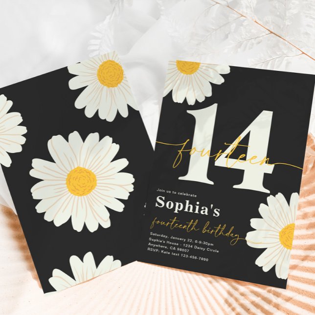Einladung von Daisy zum 14. Geburtstag (Von Creator hochgeladen)