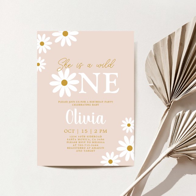 Einladung von Daisy zum 1. Geburtstag (Von Creator hochgeladen)