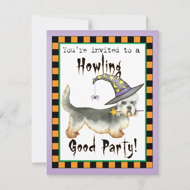 Einladung von Dandie Witch (Vorderseite)