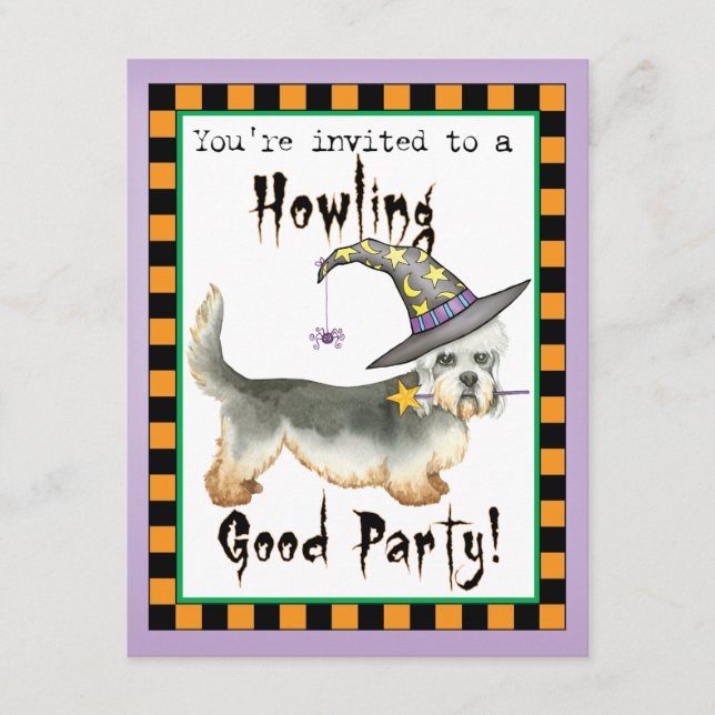 Einladung von Dandie Witch (Vorderseite)