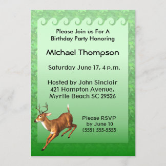 Einladung von Deer Hunter Birthday