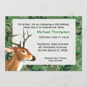 Einladung von Deer Hunter Birthday