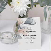 Einladung von Designer Watercolor Floral Wedding