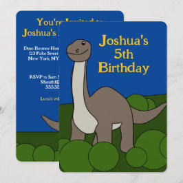 Einladung von Dino Birthday