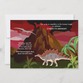 Einladung von Dinosaurier