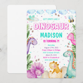Einladung von Dinosaurier