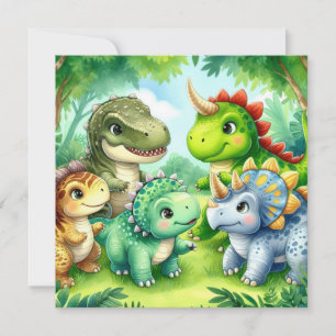 Einladung von Dinosauriern