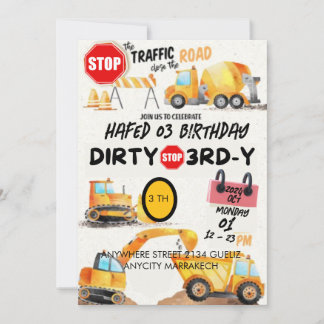 Einladung von Dirty 3.-Y Dritter Geburtstag