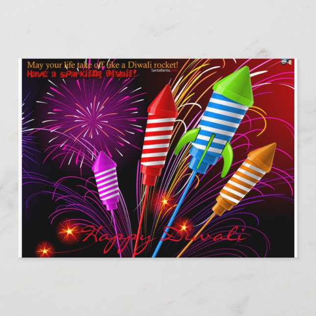 Einladung von Diwali (Vorderseite)