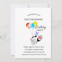 Einladung von Doktor Birthday Party