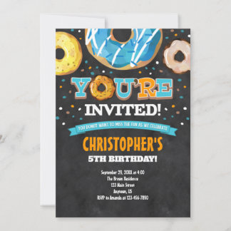 Einladung von Donut Birthday