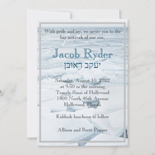 Einladung von Eisschollen (Vorderseite)