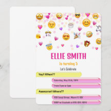 Einladung von Emoji