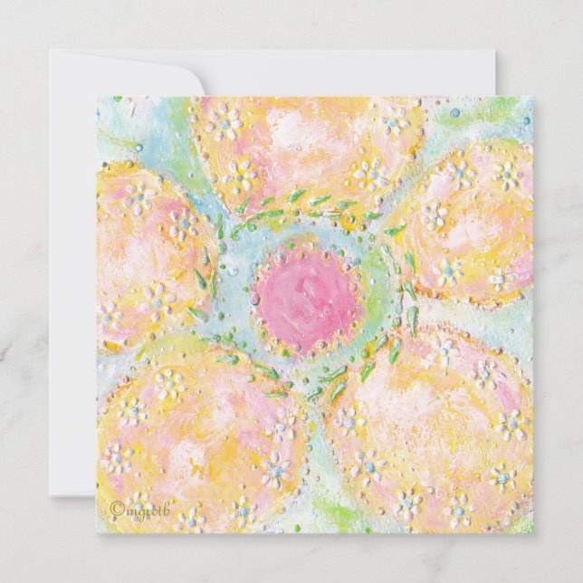 Einladung von Eos Pastel Floral (Vorderseite)