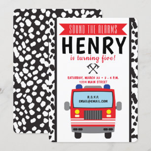 Einladung von Feuerwehrfahrzeugen zum Geburtstag