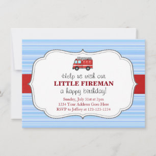 Einladung von Feuerwehrfahrzeugen zum Geburtstag