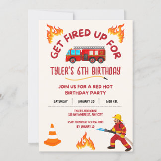 Einladung von Feuerwehrfahrzeugen zum Geburtstag