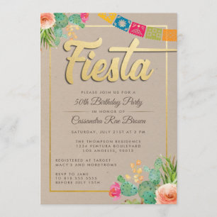 Einladung von Fiesta Birthday