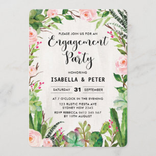Einladung von Fiesta Pink zu einem Engagement der 