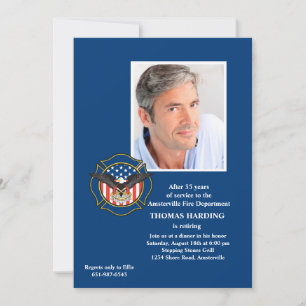 Einladung von Fireman zum Ruhestand