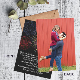 Einladung von Fireworks Sky Amerikanische Unabhäng