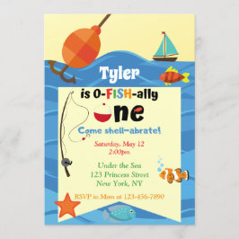 Einladung von Fischen zu einem Geburtstag