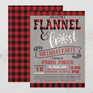 Einladung von Flannel and Frost zum Geburtstag - G
