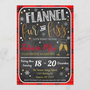 Einladung von Flannel Fur und Fizz Bachelorette