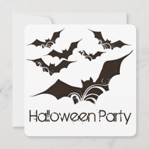 Einladung von Fledermäusen Halloween-Party 2