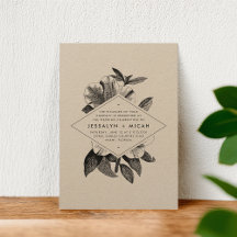Einladung von Floral Kraft zur Hochzeit