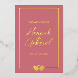 Einladung von Foil Wedding Foil