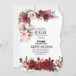 Einladung von Foto Hochzeit