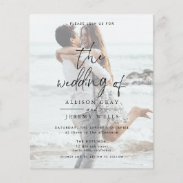 Einladung von Foto Hochzeit