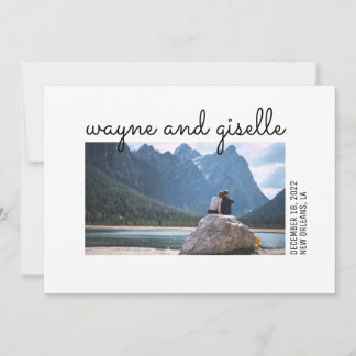 Einladung von Foto Hochzeit