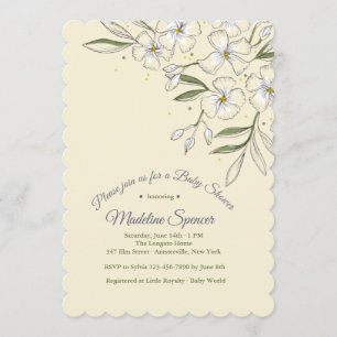 Einladung von Fragrant Jasmine Baby Shower