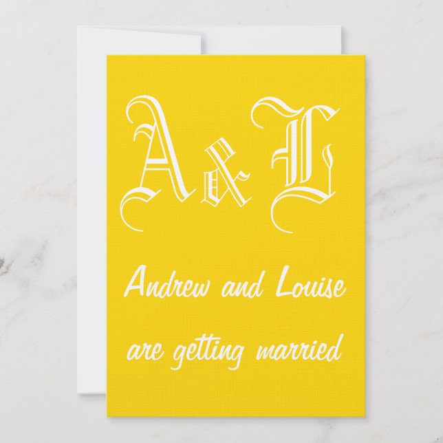 Einladung von Freesia & White Wedding (Vorderseite)