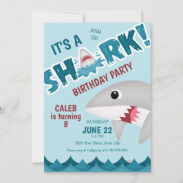 Einladung von Fun Shark Birthday