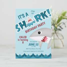 Einladung von Fun Shark Birthday