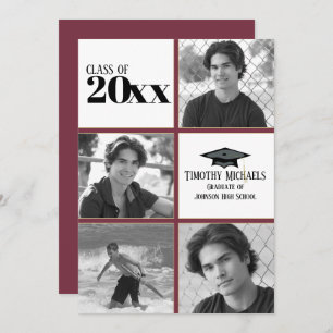 Einladung von Garnet & Gold, Matte 7" x 5" Karte