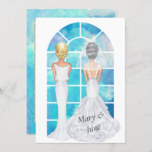 Einladung von Gay Lesbian zur Hochzeit