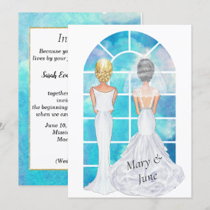 Einladung von Gay Lesbian zur Hochzeit