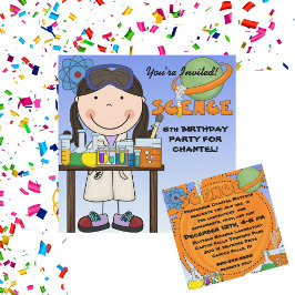Einladung von Girl Science zum Geburtstag